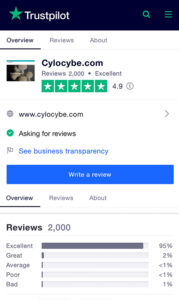 trustpilot review page