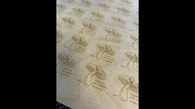 Laser cutting some Cylocybe thank you gifts!